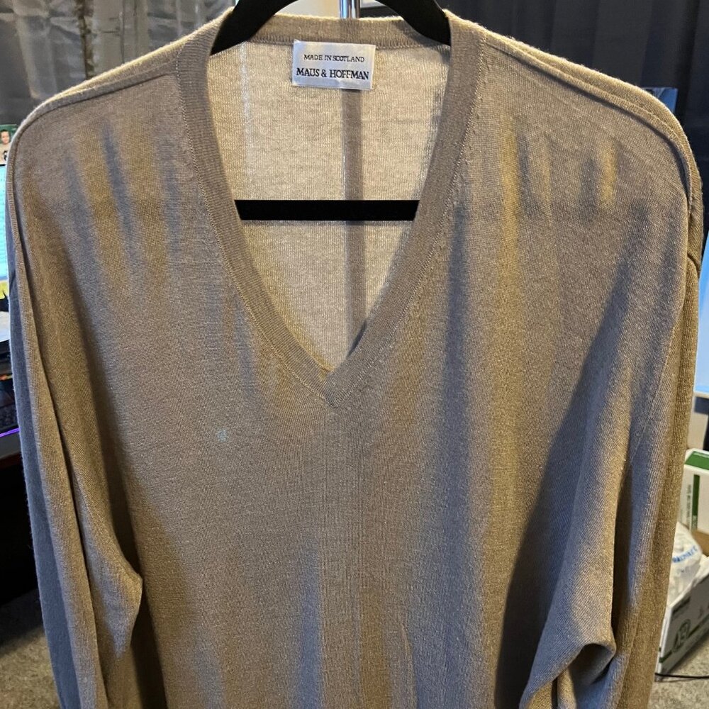 Maus and Hoffman Cashmere Sweater Tan